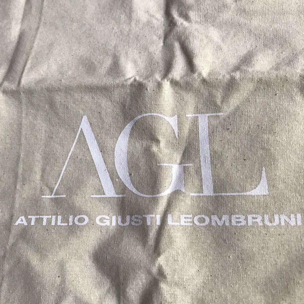 AGL Dust Bag Beige Nubby Canvas Dust Bag 14x13.5”
